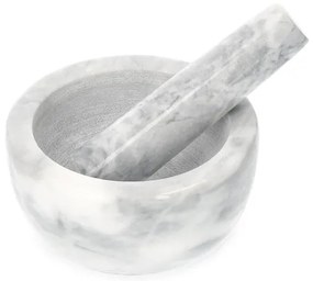 Mažiar MARBLE mramorový, sivý 812021