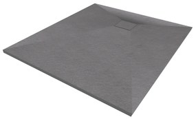 Erga Oldaf, SMC obdĺžniková sprchová vanička 100 x 80 cm, šedá matná, ERG-GMA-OL-80100G