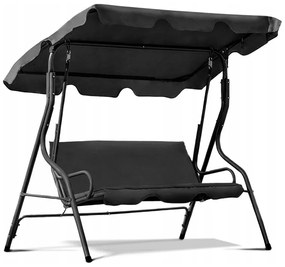 Záhradná hojdačka čiernej farby RELAX