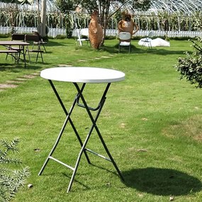 Bestent Cateringový stôl 80cm Biely