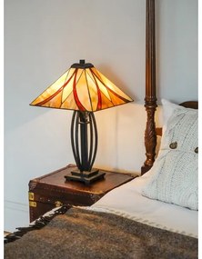 Elstead QZ-ASHEVILLE-TL - Stolná lampa Tiffany ASHEVILLE 2xE27/60W/230V