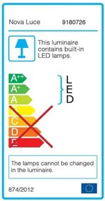 LED stojaca lampa Raccio 18 zlaté