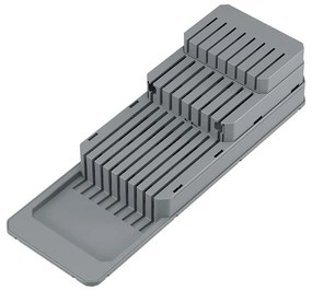 Sivý úložný systém na nože Metaltex