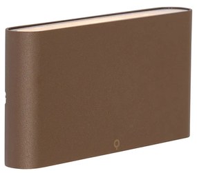 Moderná vonkajšia nástenná lampa hrdzavohnedá 17,5 cm vrátane LED IP65 - Batt