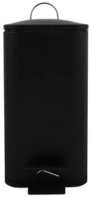 Matne čierny nášľapný oceľový odpadkový kôš 5 l Erik – Spirella