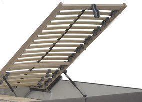 Posteľ Amy 180x200 cm, tmavo šedá látka