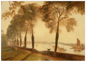 Sklenený obraz - Joseph Mallord William Turner, Mortlake Terrace, reprodukcia (70x50 cm)