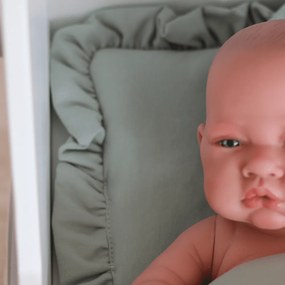 Súprava obliečok pre bábiky zelená 28x42cm