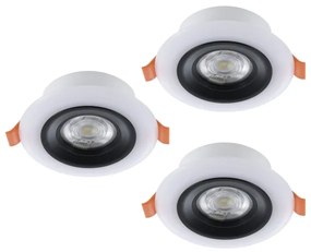 Eglo 901118- SADA 3xLED RGB Stm. kúpeľňové svietidlo CALONGE 3,8W/230V IP44 + DO