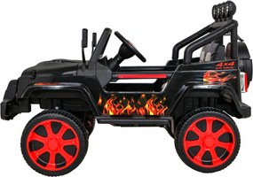 Ramiz Terénne auto Raptor Drifter Flames + diaľkové ovládanie + pohon 4x4 + úložný priestor + pomalý štart + MP3 LED