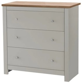 Sivá vysoká komoda 81x35 cm Emerald – Støraa