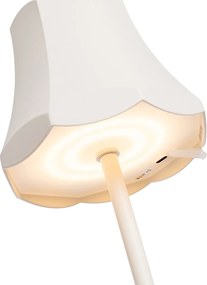 Sada 2 retro stolových lámp smotanová nabíjateľná IP44 - Granny