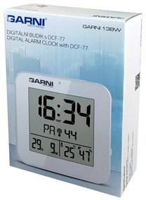 GARNI technology Digitálny budík s meraním vnútornej teploty a vlhkosti GARNI 138W
