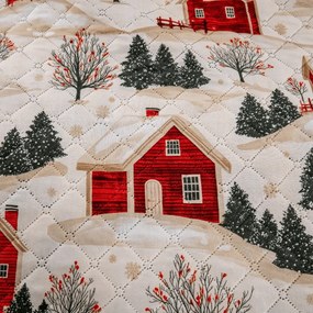 Prehoz na posteľ FARM HOUSE, krémový Rozmer: 220 x 240 cm