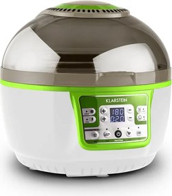 Klarstein VitAir Turbo, teplovzdušná fritéza, 1400 W, 9 l, zeleno-biela