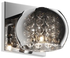 Luxusné nástenné svietidlo Crystal smoky