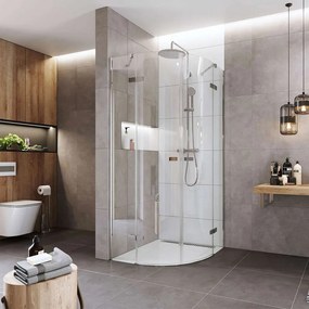 Mereo Mereo, Sprchový kút, Novea, R 550, 90x90x200 cm, pantový, chróm ALU, sklo číre 6 mm, EC, MER-CK70101Z