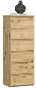 Komoda Cipriano IV (dub artisan). Akcia -17%. Vlastná spoľahlivá doprava až k Vám domov. 1070938