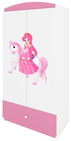 Detská skriňa Babydreams 90 cm princezná ružová