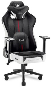 Detské herné kreslo Diablo X-Player 2.0 biely/čierna