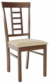 Kondela Jedálenská stolička, orech/béžová, OLEG NEW