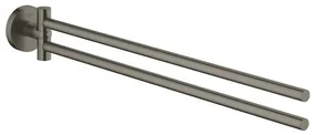 Držiak uterákov GROHE Essentials kartáčovaný Hard Graphite G40371AL1