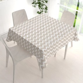 Biante Dekoračný štvorcový obrus Porto PRT-006 Režný cik-cak 40x40 cm