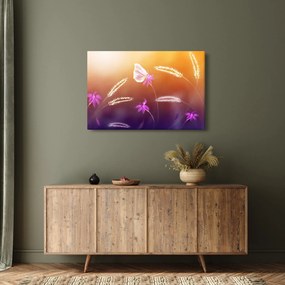 Obraz - Ružový motýľ (90x60 cm)