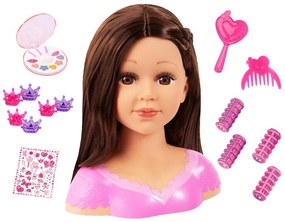 Bayer Design Hlava bábiky Charlene Super Model na česanie a líčenie (hnedá)  (100396275)