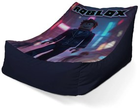 Sablio Sedací vak Lounge ROBLOX Neónové mesto - 80 x 95 x 50 cm