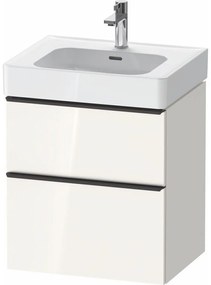 DURAVIT D-Neo závesná skrinka pod umývadlo, 2 zásuvky, 584 x 452 x 625 mm, biela vysoký lesk, DE4376022220000