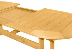 Doppler DOVER - záhradný drevený rozkladací stôl zo severskej borovice 160/210 x 90 x 74 cm