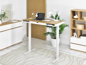 PC stolík Osto 120 (dub biely + čierna). Vlastná spoľahlivá doprava až k Vám domov. 1109814