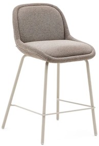 Barová stolička sivobéžová (výška sedadla 65 cm) Aimin – Kave Home