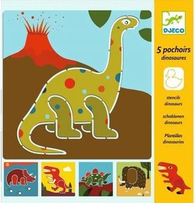 Djeco Kreslenie podľa šablóny: Dinosaury