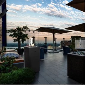 Ohrievač na záhradu Patio Slim White