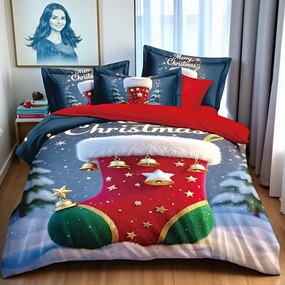 Obliečky Homa REMY CHRISTMAS SOCK 3-dielna sada 140x200 cm