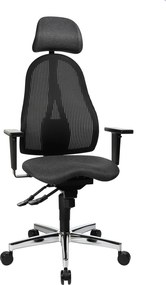 XXXLutz OTOČNÁ STOLIČKA, plochá tkanina, čierna Topstar - Online Only kancelárie - 001319046802