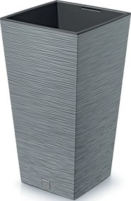 Plastový kvetináč DFSH350 34,5 cm - sivý betón