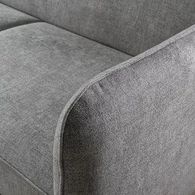 Rozkladacia rohová sedacia súprava do L s úložným priestorom NISA sivá pravá