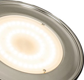 Stojaca lampa bronzová vrátane LED a stmievača s lampou na čítanie - Kelso