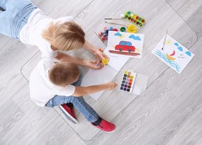 Podložka pod stoličku 125x205 cm priesvitná