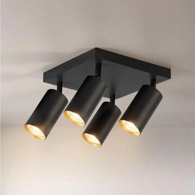 BRILAGI - Bodové svietidlo SELE SQUARE 4xGU10/30W/230V čierna/zlatá
