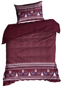 VIANOČNÉ OBLIEČKY Z MIKROVLÁKNA MATT 160X200 CM, 2 KS 70X80 CM VZOROVANÉ