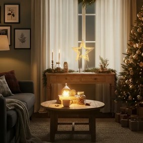 Brilagi - LED vonkajšia vianočná dekorácia LED/3,6W/230V IP44 44x30 cm hviezda