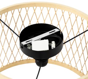 Rustikálne stropné svietidlo ratan 40 cm IP44 - Calamus