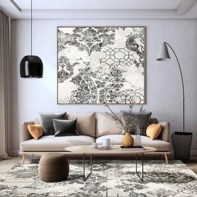Koberec Argent 14721 U11 ornament modrý / krémový / sivý