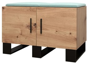 Predsieňová zostava Amanda 12 (dub artisan + zelená). Vlastná spoľahlivá doprava až k Vám domov. 1085958