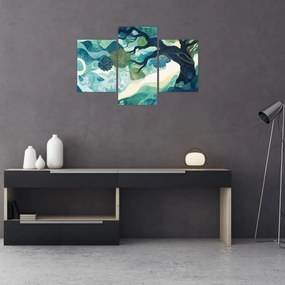 Obraz – Zelená koruna stromu života (90x60 cm)