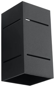 Nástenné svietidlo Blocco, 1x čierne kovové tienidlo